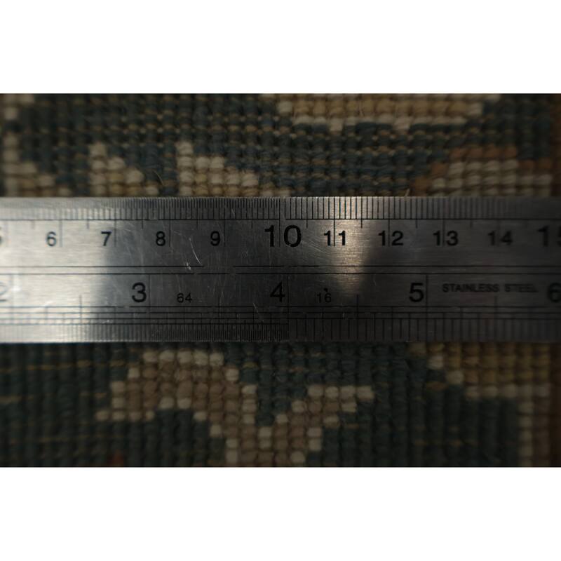 Hand Knotted Oriental 100% Wool Carpet Traditional All-Over Beige & Ivories Ziegler Area Rug - 11' 8'' X 8' 9''