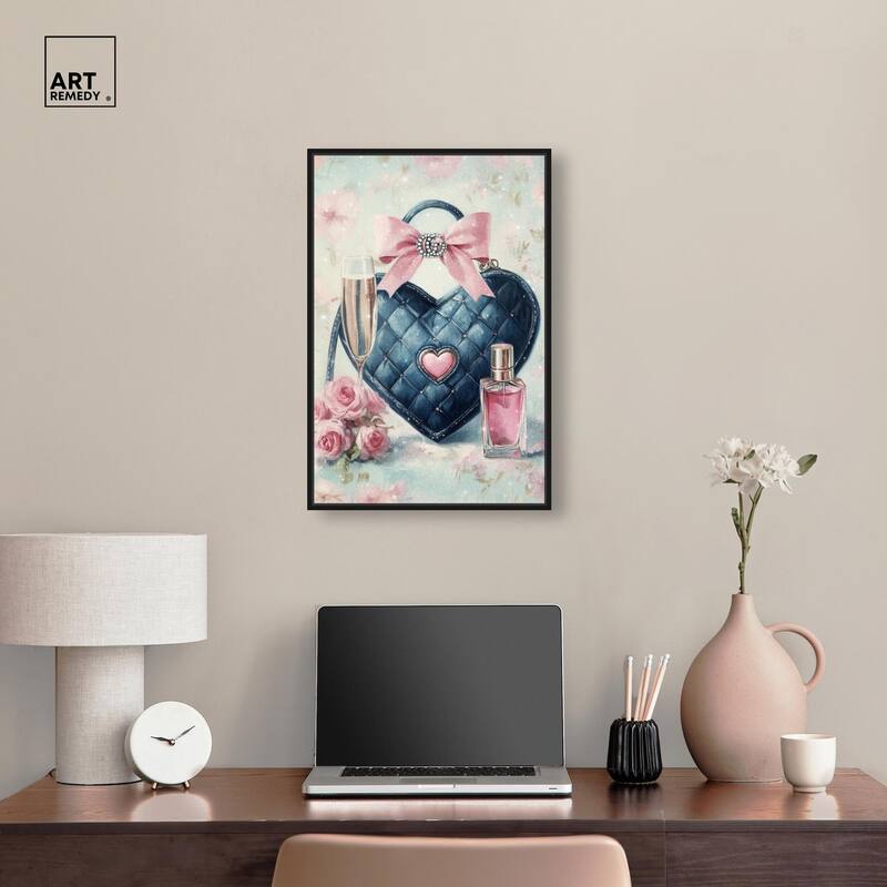 Little Heart Shaped Purse II Canvas by Art Remedy