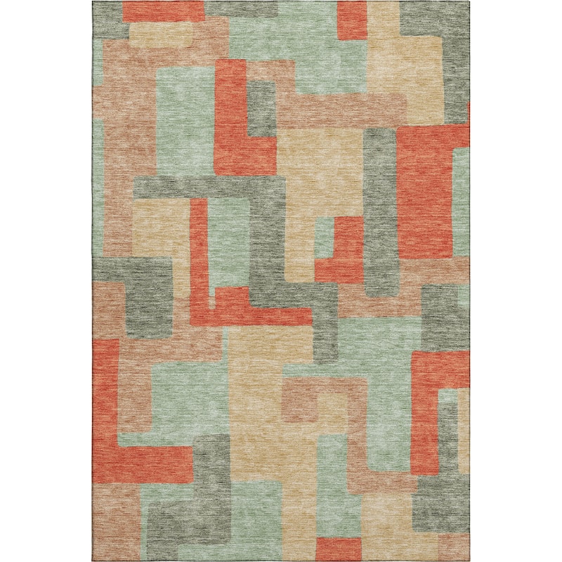 Premium Washable Super Soft Geo Casual Mayfield Rug