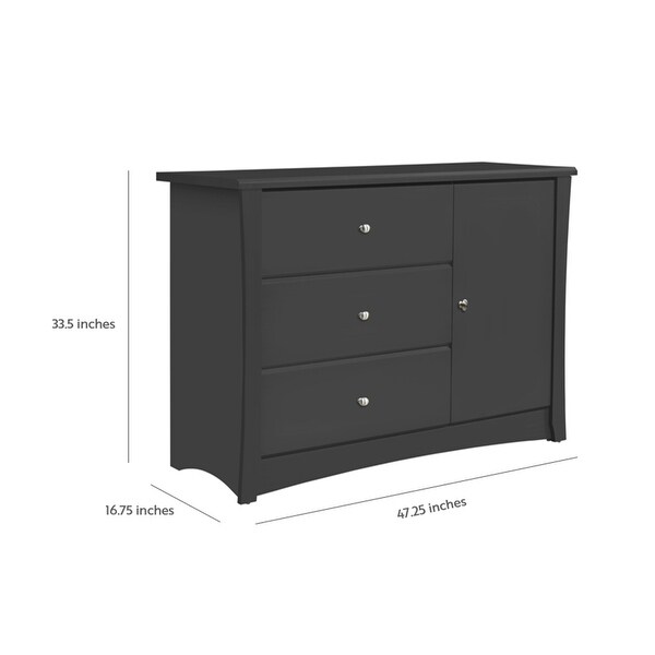 crescent 3 drawer chest