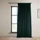 preview thumbnail 152 of 153, Exclusive Fabrics Signature Plush Velvet Hotel Blackout Curtain (1 Panel) Spirit Green - 100 X 108