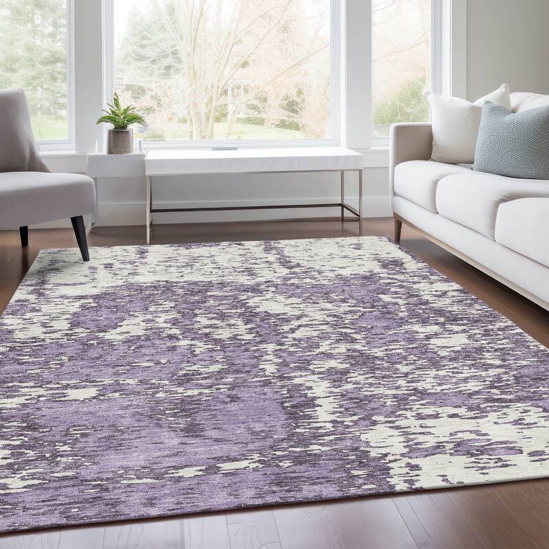 Premium Washable Super Soft Abstract Pixels Mayfield Rug