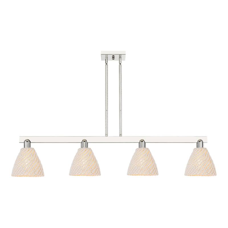 Innovations Lighting 716-4I-10-48 Natural Ballston Dome Linear Natural - Polished Nickel / Natural