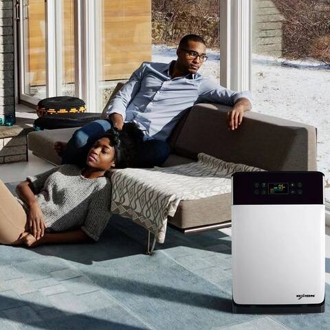 Oxion Hepa Home Office Comfort Air Purifier and Sanitizer with 6-Stage True Hepa Ultra-Quiet Smart