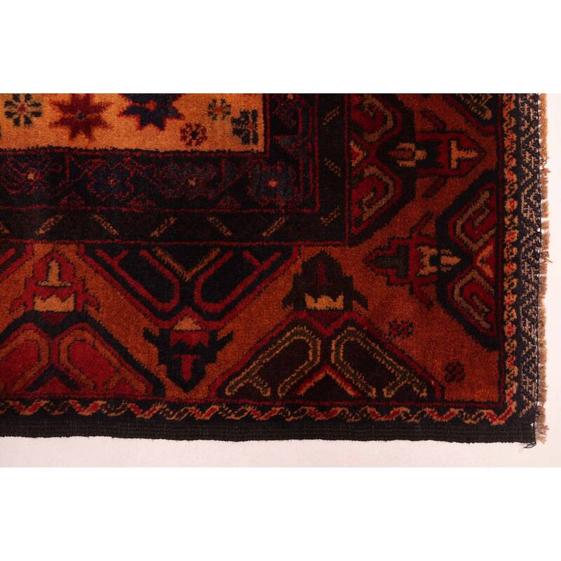 ECARPETGALLERY Hand-knotted Teimani Light Orange Wool Rug - 3'10 x 6'7