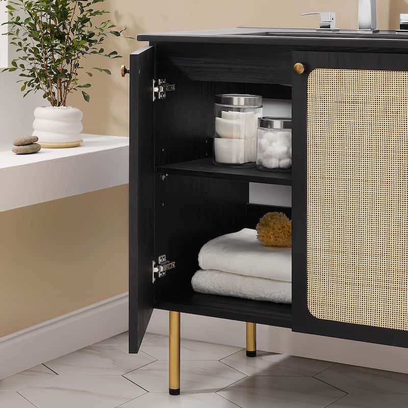 Chaucer Bathroom Vanity with Black Basin Included