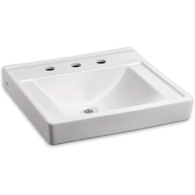 American Standard Decorum 20" Wall Mounted Bathroom Sink with