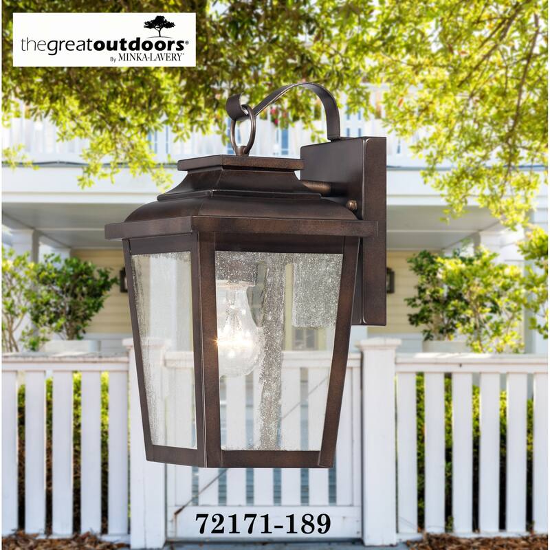 The Great Outdoors 1 Light Outdoor Wall Sconce from the Irvington