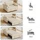 preview thumbnail 6 of 15, Moasis Sleeper Sofa Bed 3-in-1 Convertible Couch with Pullout Bed, Reclining Backrest, Storage Pockets - 50"L x 37.6"W x 31.5"H