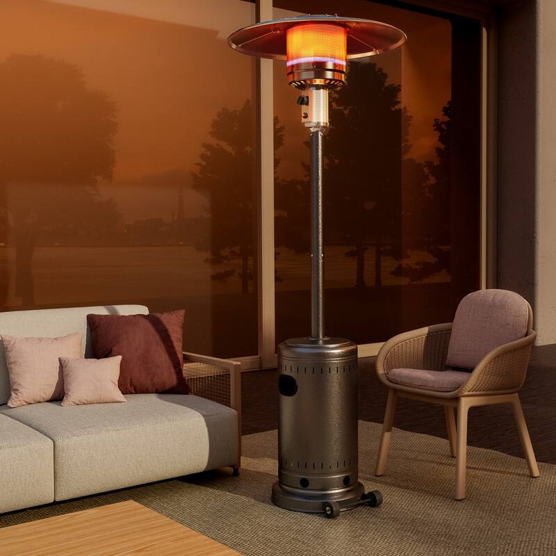 PAMAPIC 48000 BTU Outdoor Propane Patio Heater w/Cover