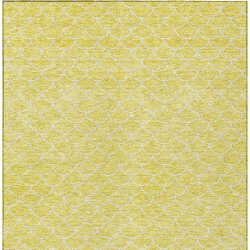 HomeRoots Geometric Transitional Rectangle Outdoor Rug