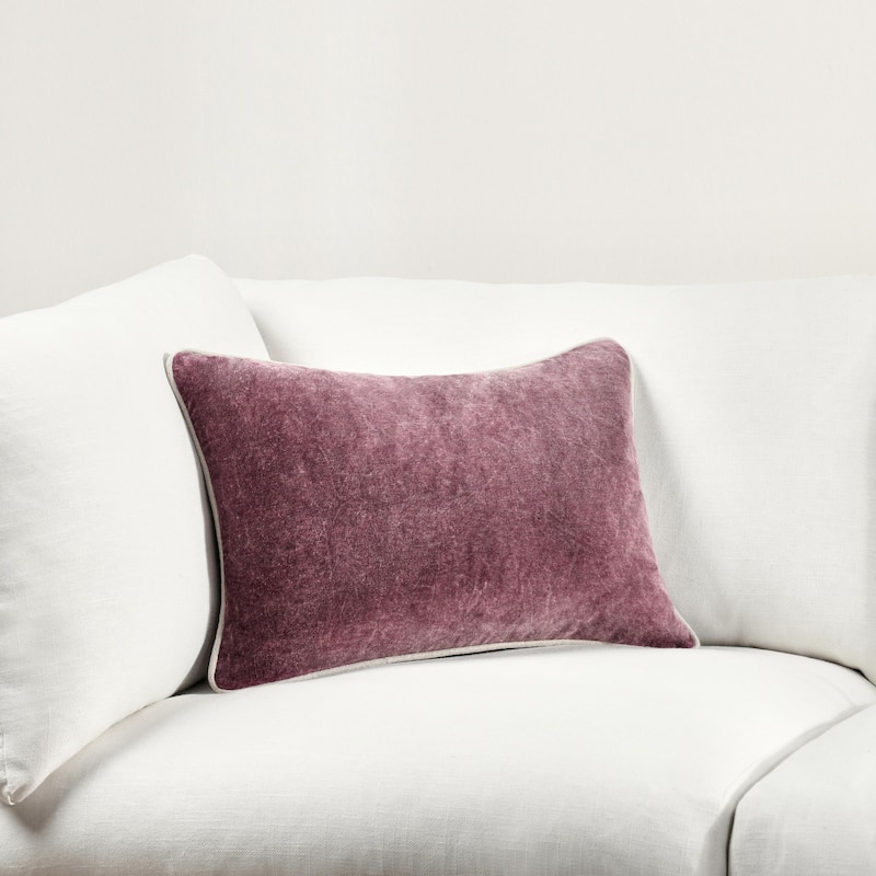 Villa by Classic Home Harriet Velvet Throw Pillow