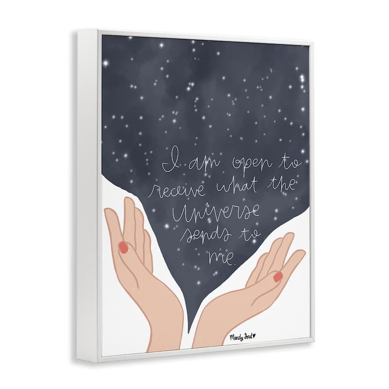 Stupell Receive What Universe Sends Framed Giclee Art Design By Mandy Ford Art + Illustration
