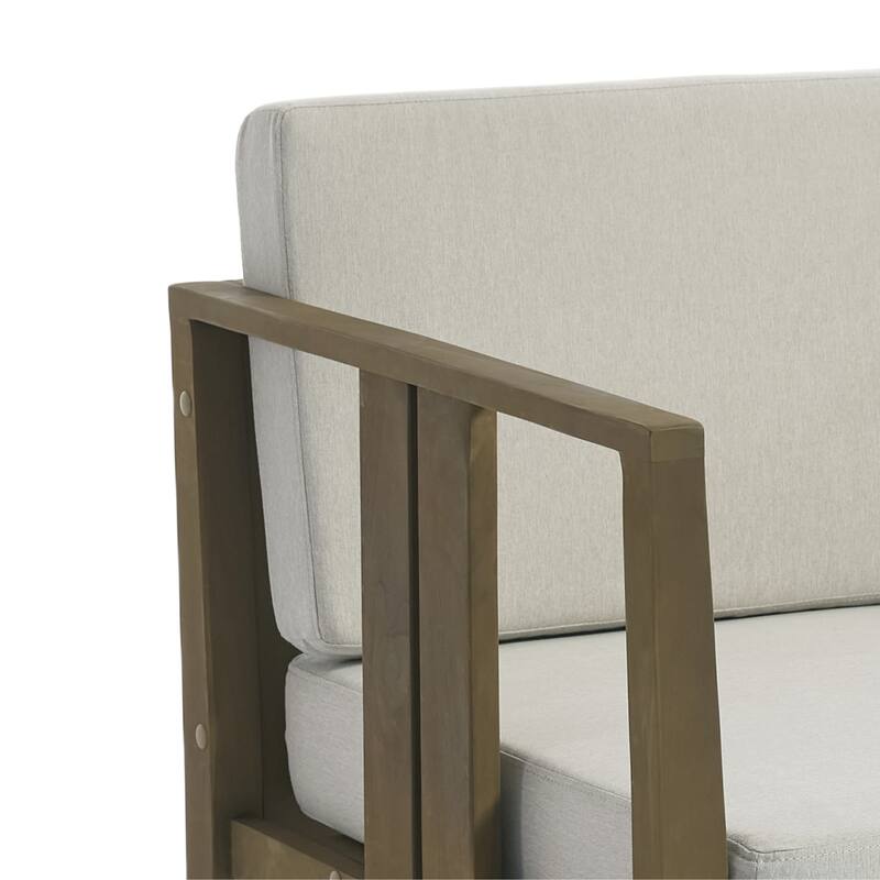 5-Piece Casual Outdoor Patio Furniture Set In Solid Teak Wood