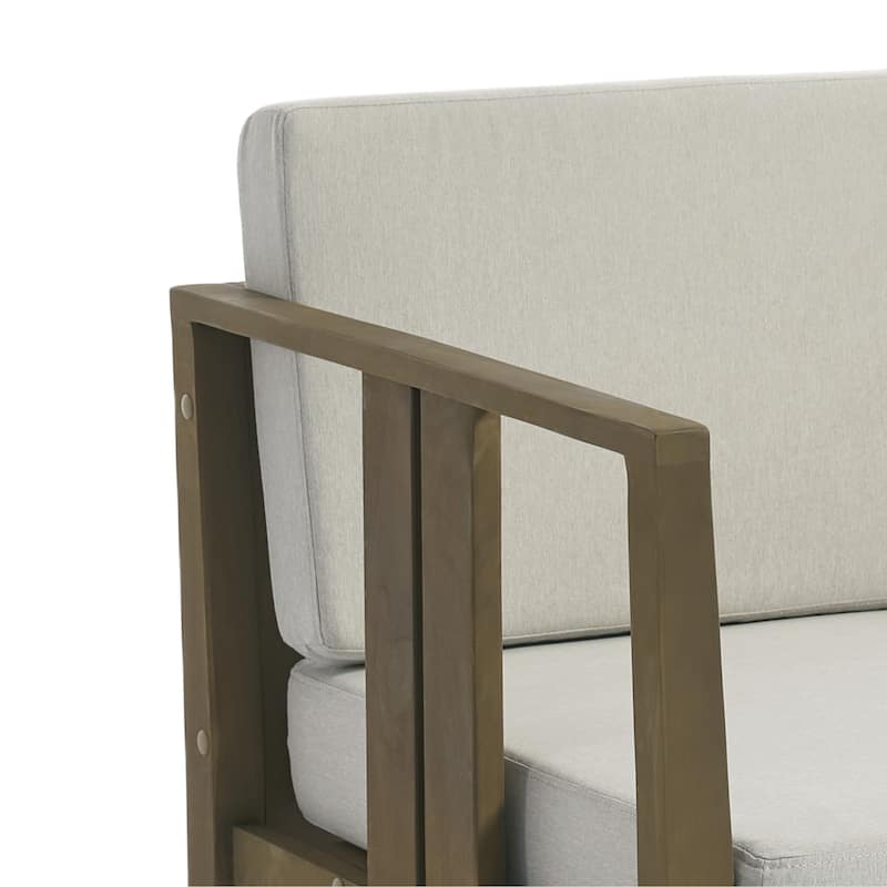 Casual 6-Piece Outdoor Patio Furniture Set In Solid Teak Wood