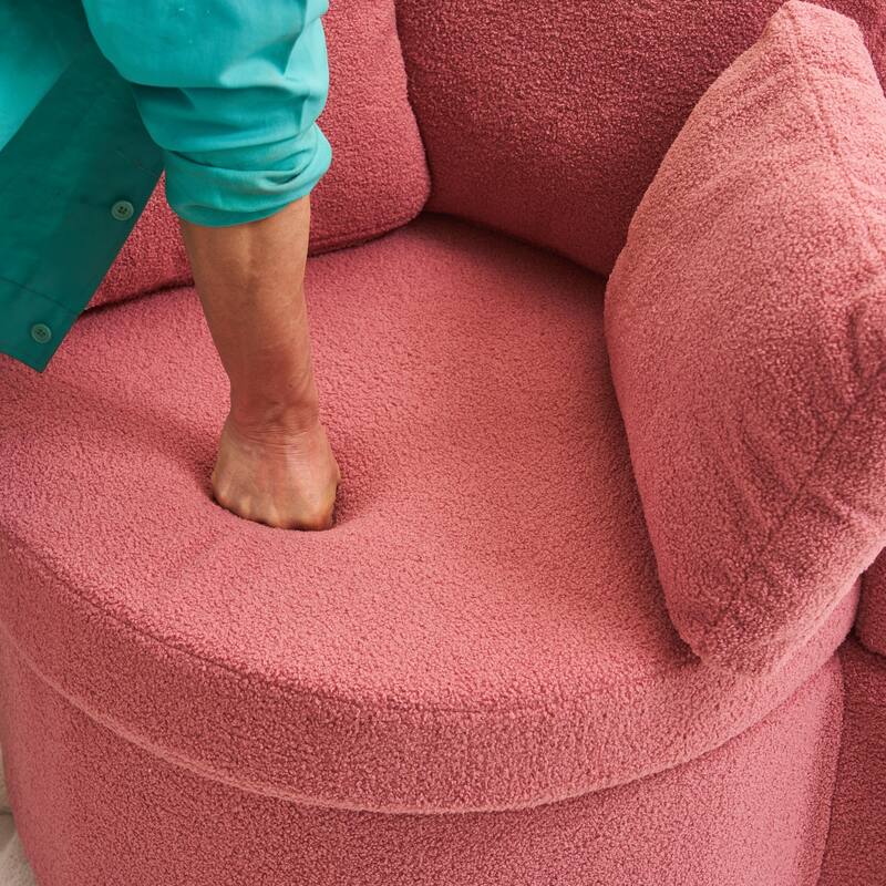 Multifunctional Teddy Fabric Chair for Living Room