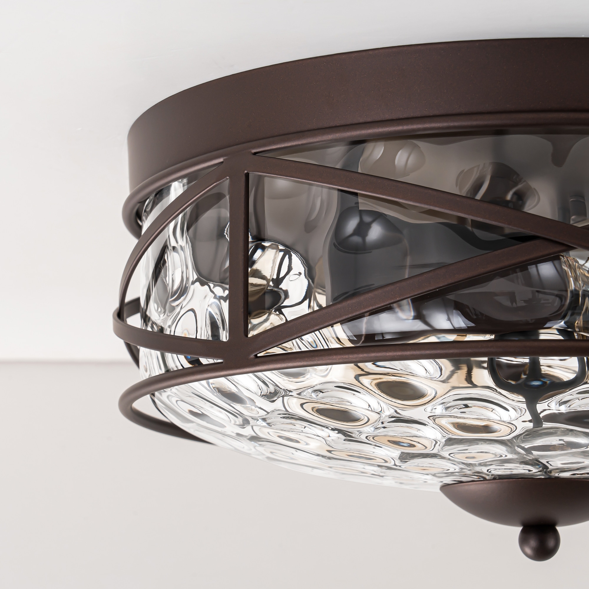 Rennnsan 2-Light Mid-Century Modern Vintage Round Dome Water