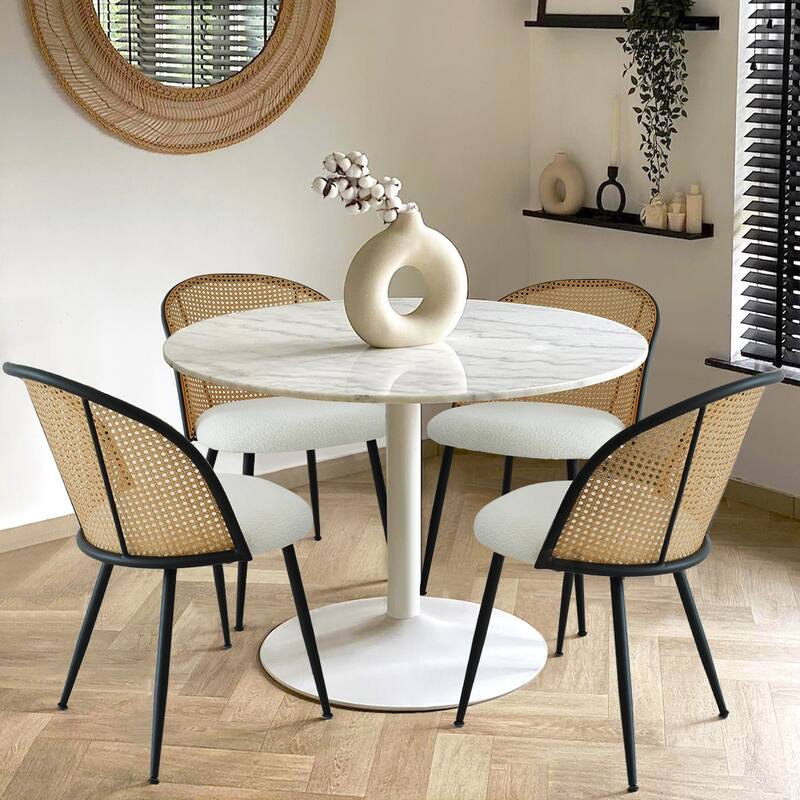 Rattan Dining Chair Side Chair(Set of 4)