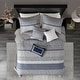 Madison Park Melody 6 Piece Reversible Jacquard Quilt Set with Throw ...