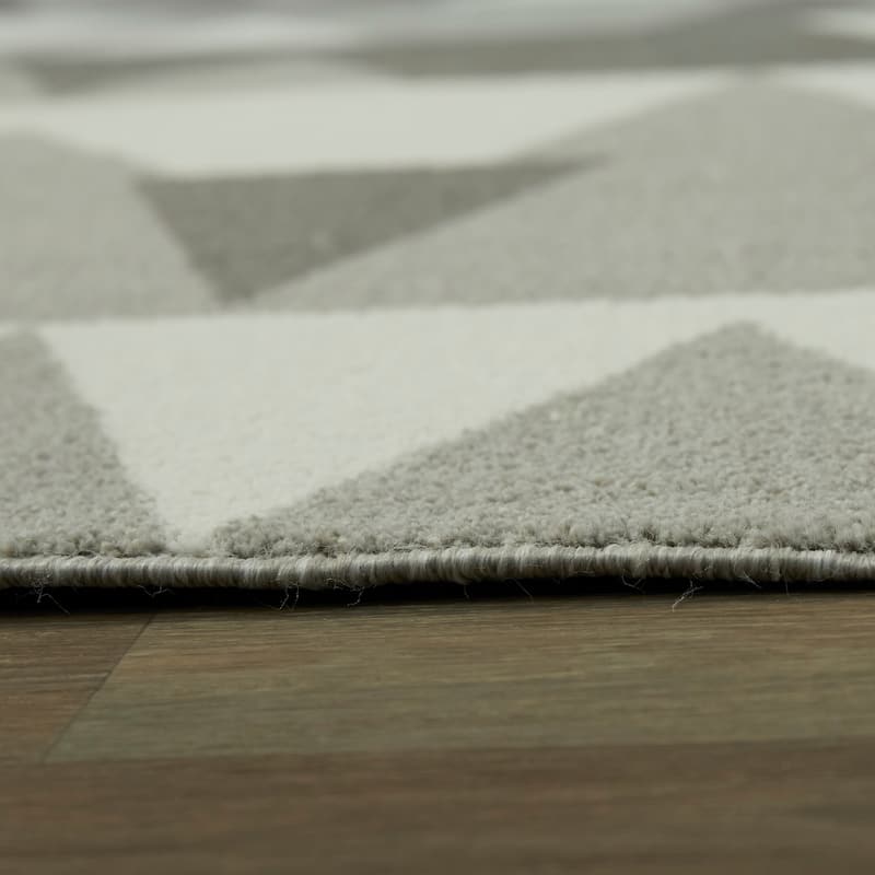 Modern Multicolor Geometric Contemporary Area Rug
