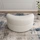 preview thumbnail 12 of 25, Moon Chenille Upholstered Storage Ottoman