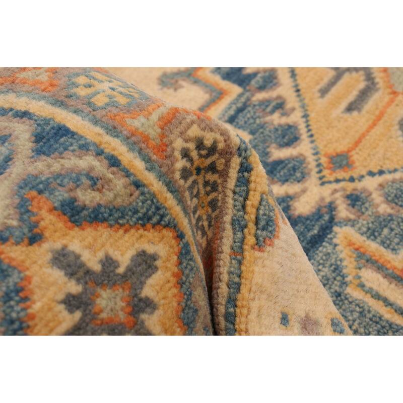 ECARPETGALLERY Hand-knotted Finest Ghazni Ivory Wool Rug - 4'0 x 5'11