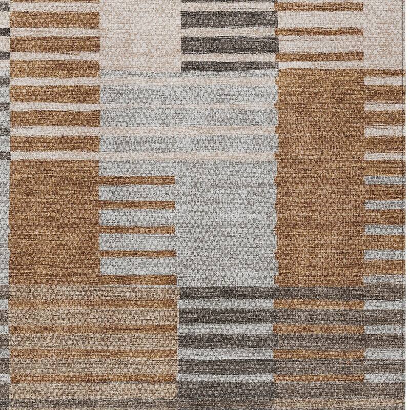 HomeRoots Striped Transitional Rectangle Outdoor Rug