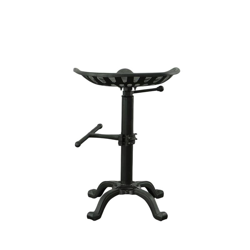Adjustable Iron Tractor Seat Barstool