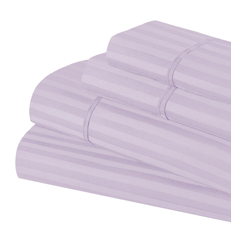 Superior Egyptian Cotton 600TC Striped Deep Pocket Sheet Set