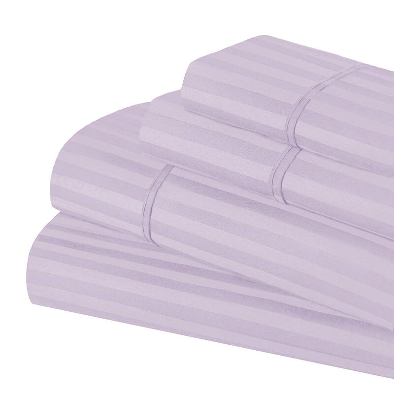 Superior Egyptian Cotton 600TC Striped Deep Pocket Sheet Set
