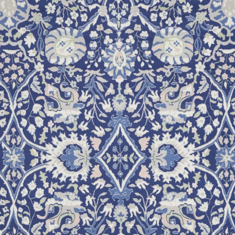 Power Loomed Distressed Floral Traditional Non Skid Stain Resistant Area Rug - 120' X '96' X '0.39
