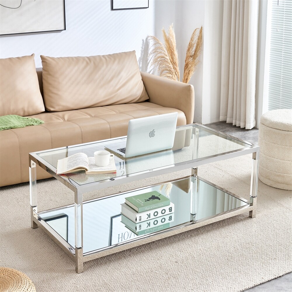 Stainless Steel Coffee Table - Bed Bath & Beyond - 39907044