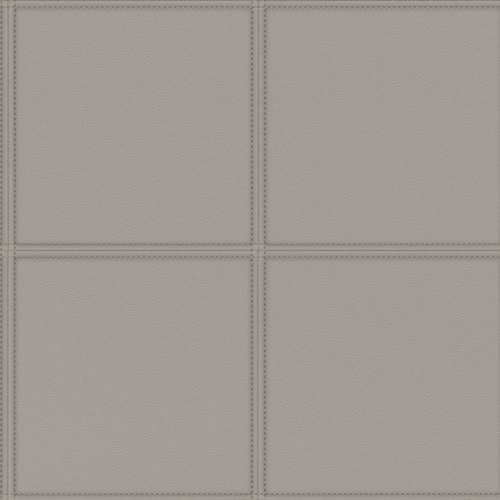 Advantage Avenue Grey Leather Wallpaper