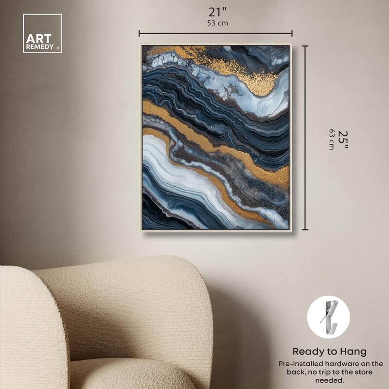 Acrylic Flow I Canvas by Art Remedy