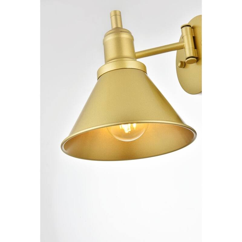 Jax 1 Light Black Swing Arm Plug In Wall Sconce