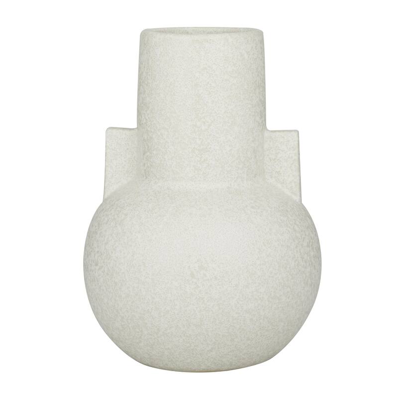 Ceramic Handmade Decorative Vase - White - CosmoLiving by Cosmopolitan