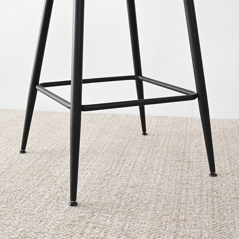 Boucle Counter Stool with Ash Back(Set of 2)
