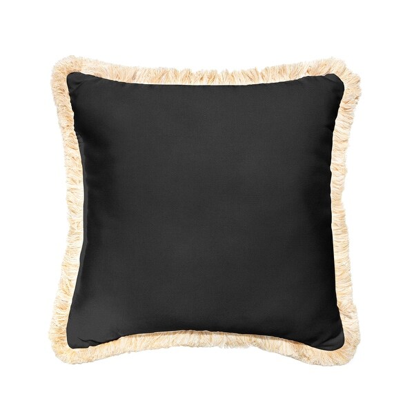 Black and beige outdoor pillows top