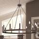The Gray Barn Highclere 12-light Wagon Wheel Chandelier - 40"x40"x35.93" - Oil Rubbed Bronze