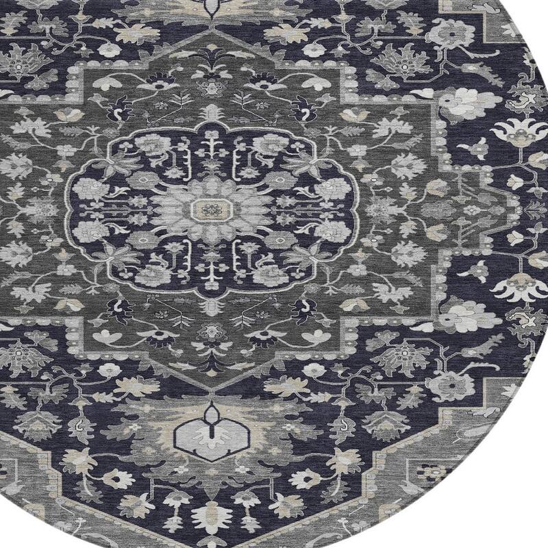 HomeRoots Oriental Traditional Rectangle Outdoor Rug