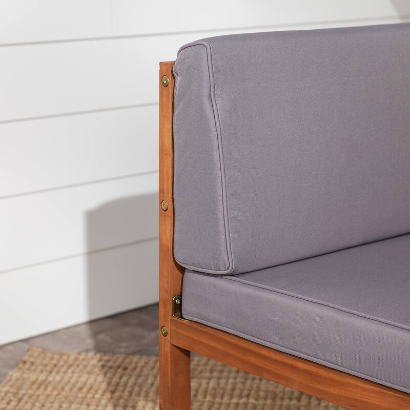 Middlebrook Modular Acacia Frame Armless Chair