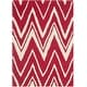 preview thumbnail 98 of 122, SAFAVIEH Handmade Cambridge Tinnie Modern Moroccan Wool Rug 2' x 3' - Red/Ivory - Rectangle