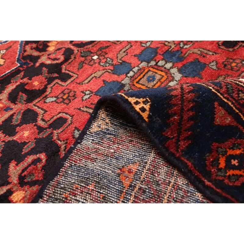 ECARPETGALLERY Hand-knotted Anatolian Vintage Red Wool Rug - 4'2 x 6'9