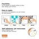 preview thumbnail 4 of 3, Walplus Spanish Limestone Wall Tile Stickers Peel and Stick 48pcs 6"x6"