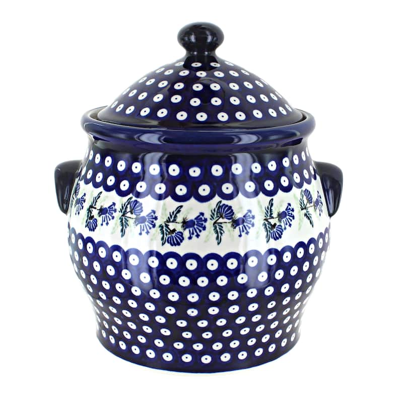 Blue Rose Polish Pottery 1101 Zaklady Cookie Jar - Sweet Annie