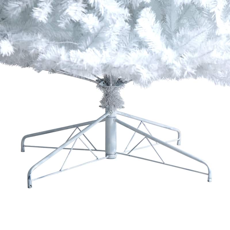 11ft. White Artificial Christmas Tree with 2720 Branches and 1000 LED Lights - Grand Holiday X-Mas Centerpiece