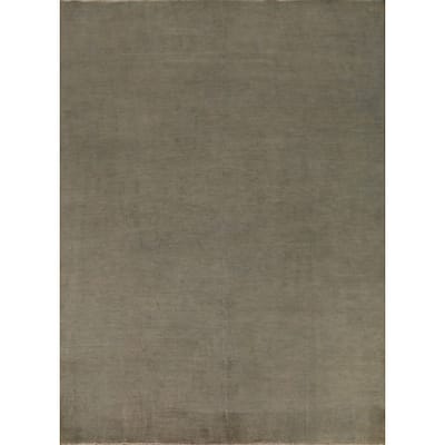 Gray & Beige Gabbeh Oriental Area Rug Handmade Wool Carpet - 7'10" x 9'6"
