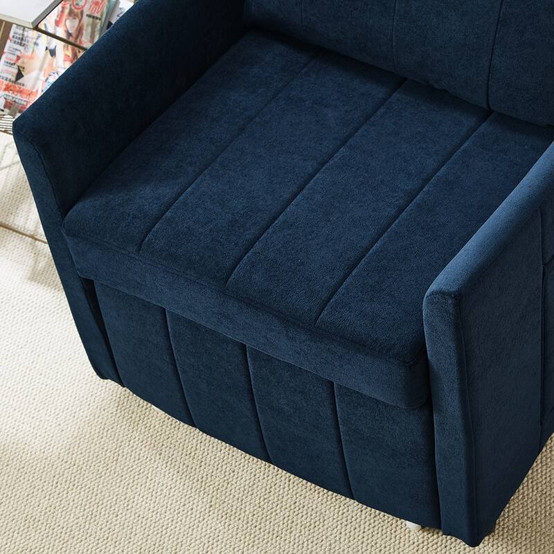 31.5" Compact Sleeper Sofa with 5-Position Backrest, Storage Solutions