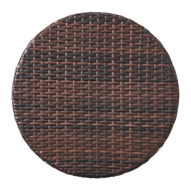 Christopher Knight Home Littleton Outdoor 3-Piece Wicker Stacking Chair Chat Set