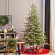 preview thumbnail 5 of 43, Glitzhome 7.5ft/9ft Pre-Lit Full Fir Artificial Christmas Tree w/Foot Pedal & Remote Control Simple Setup